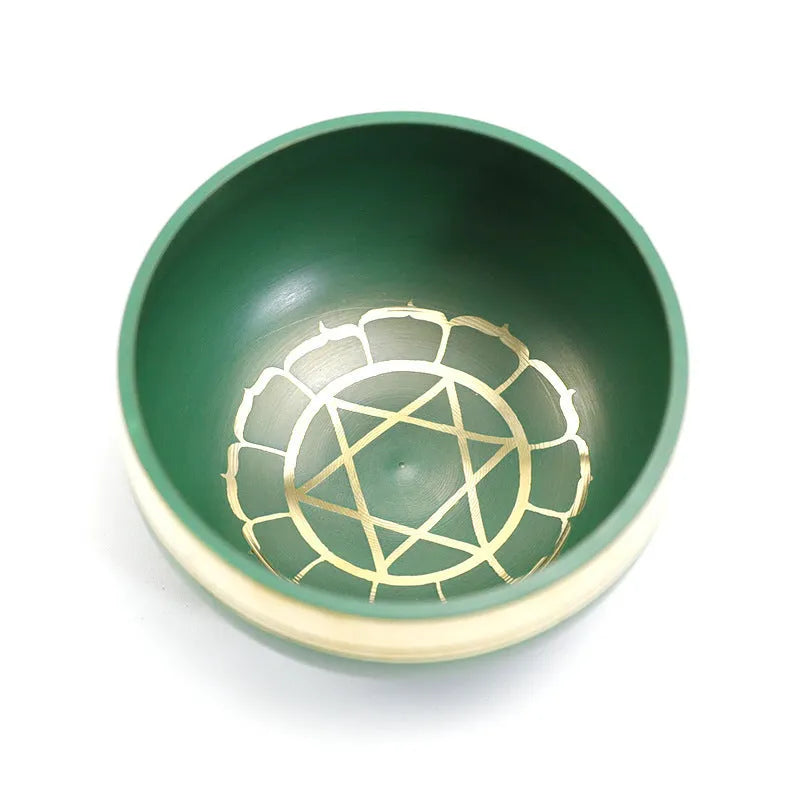 Colourful handmade Himalayan singing bowl meditation instrument 7.8cm