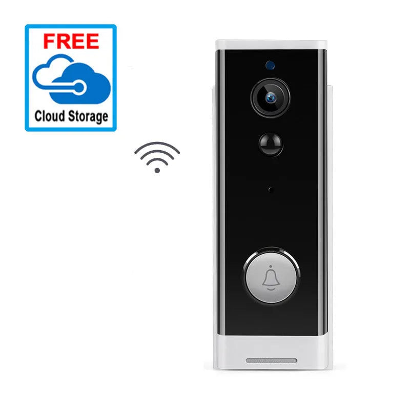 White wall-mounted network security camera for remote mobile phone monitoring