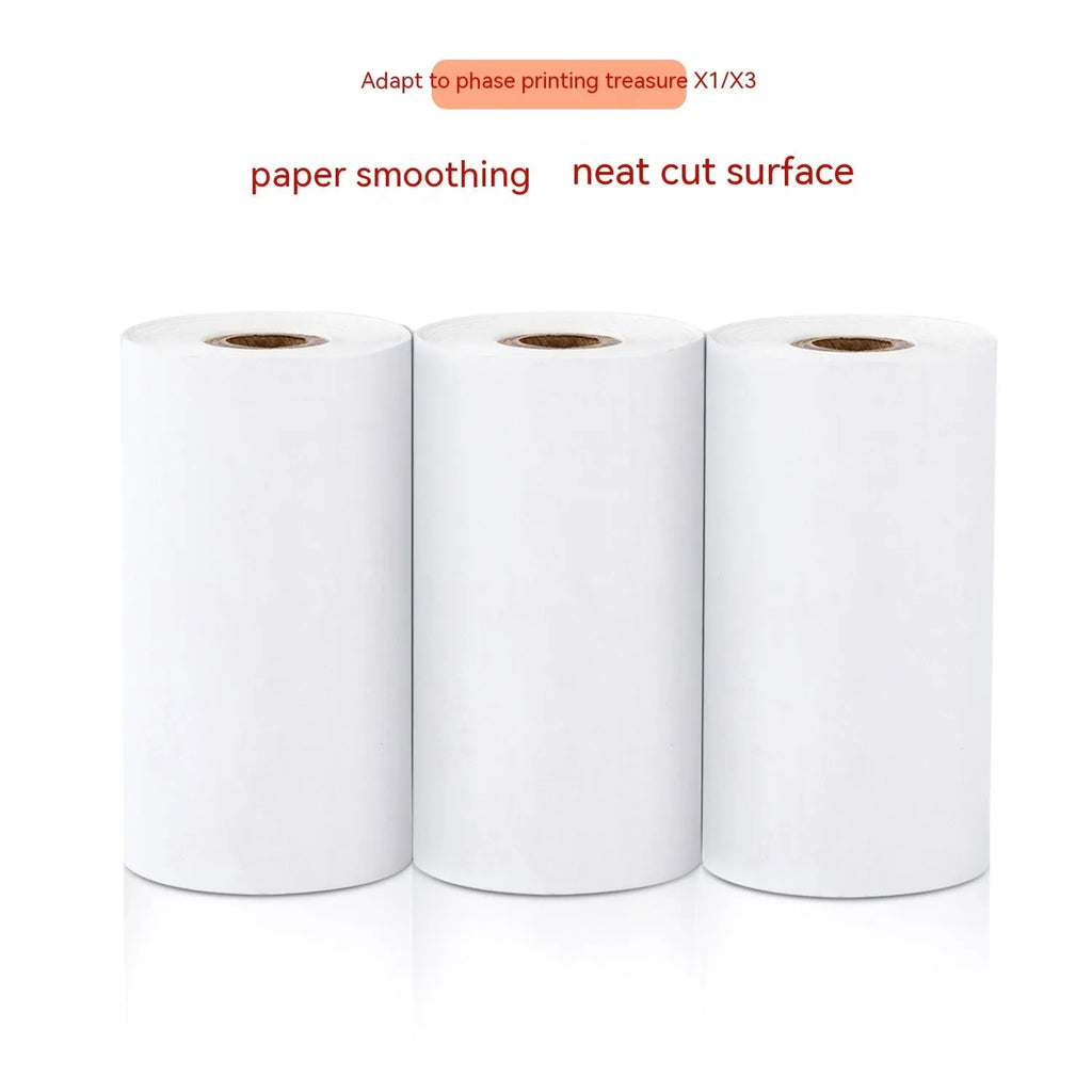 Three rolls of 57x30mm thermal paper for small thermal printers