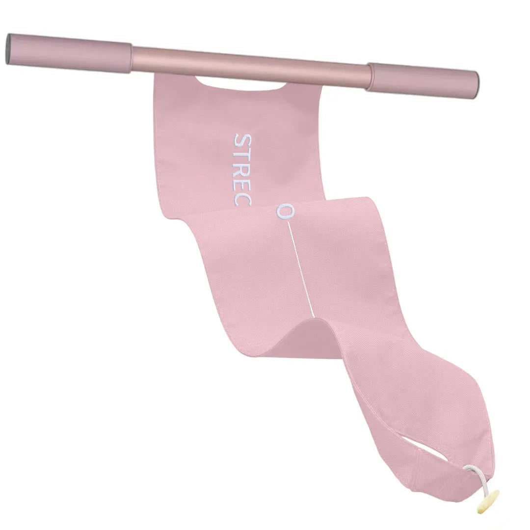 Yoga multi-function stretching tool in grey or pink colours for shoulder, back and hip flexibility training