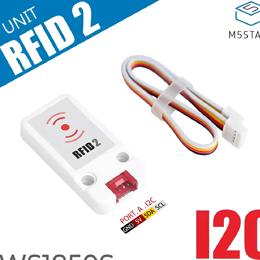 M5Stack RFID2 radio frequency identification sensor module with HY2.0-4P cable