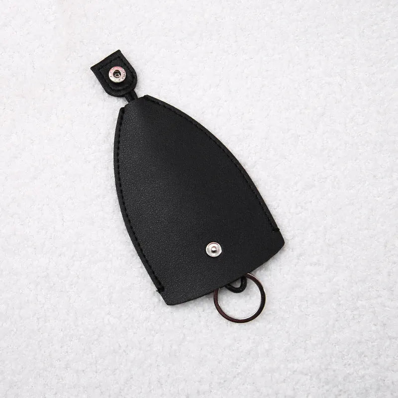 Cartoon style pull-out car key case made from PU leather in assorted designs