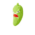 Bitter melon and chilli shaped dog chew toy for dental cleaning and boredom relief