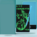 Blue LCD handwriting board with 6.5inch screen and stylus for student writing practice