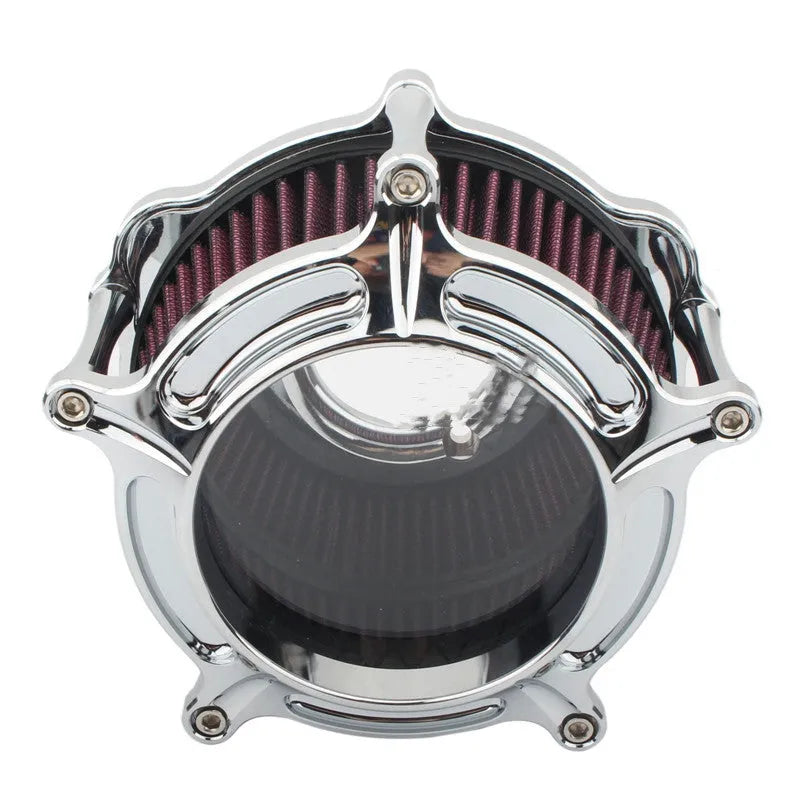 300 aluminium air filter suction retrofitting accessories in multiple colour options including black, red, and blue filter cartridges