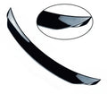 Mazda 3 Exela modified tail trim in bright black finish - large fixed wind-surrounded blade spoiler