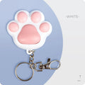 USB rechargeable infrared cat teaser toy with key chain attachment in pink or black colour