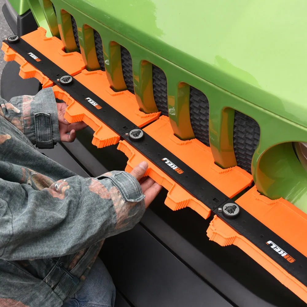 10-inch contour gauge with infinite stitching and lock belt mechanism for profile transfer