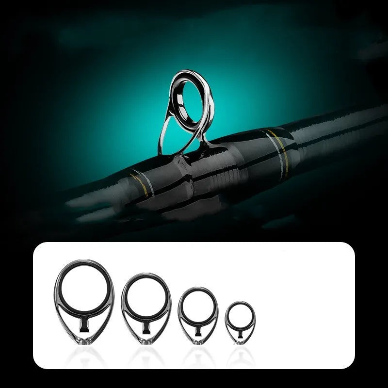 Ultralight long range throwing fishing rod for perch with 2 sections and hard tuning