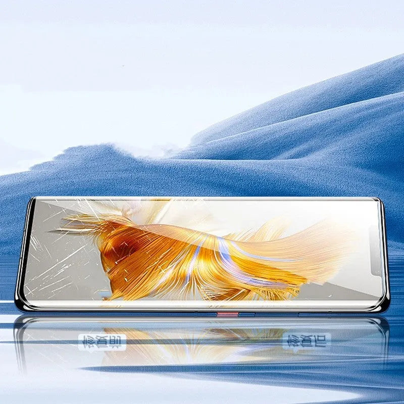 TPU screen protector for Huawei Mate60 and Mate60Pro phones with installation tool