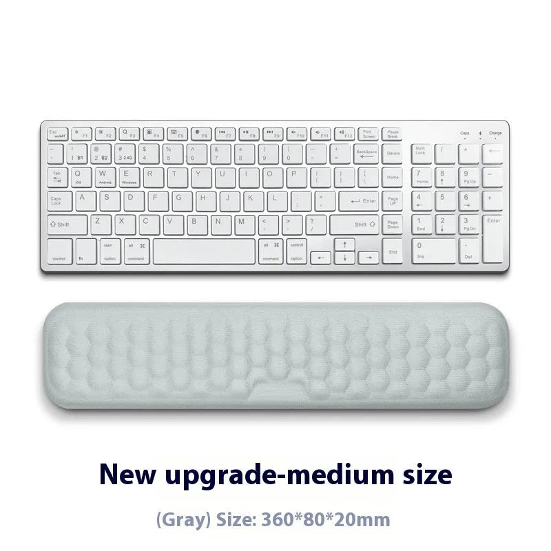 Memory foam mouse wrist pad with silicone anti-slip base in black cloth cover option