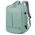 Waterproof Oxford cloth backpack in multiple colours showing laptop compartment and multiple pockets