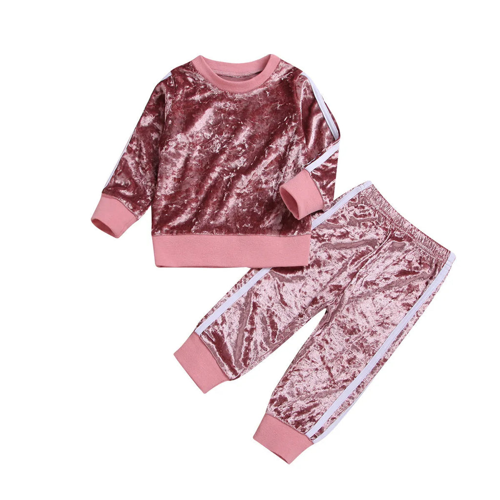 Candy-coloured children's cotton top and pants set grey red Asian fit sizes 80-120cm