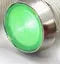 10mm stainless steel edge plastic indicator light with wire, shown in available colours.