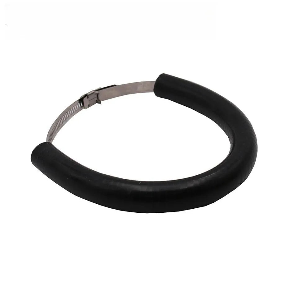 Universal motorcycle exhaust pipe gasket in black, blue and orange colours