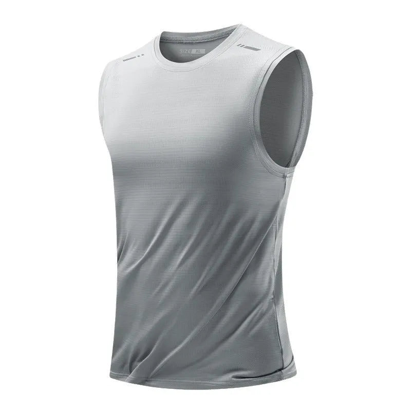 Men's loose fit sleeveless waistcoat in bamboo polyester fabric available in multiple colours