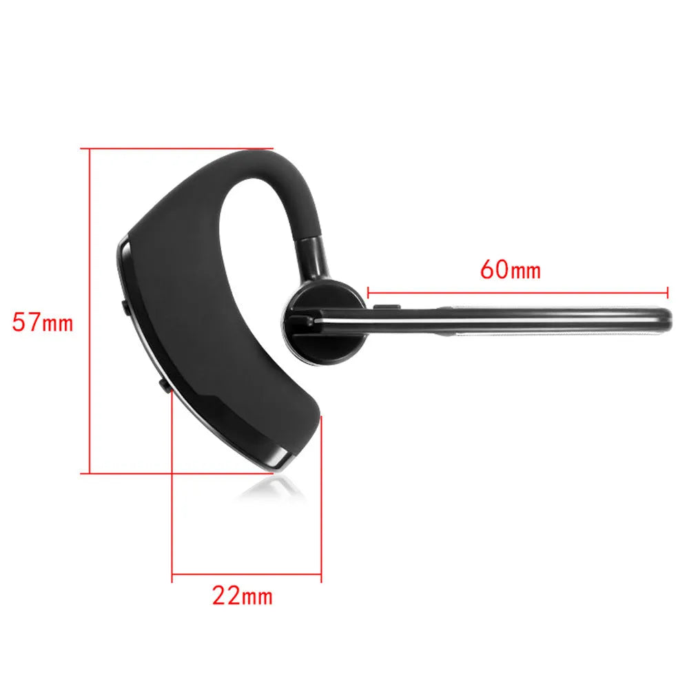 V9 Business Bluetooth wireless headset with ear-bud and charging cable