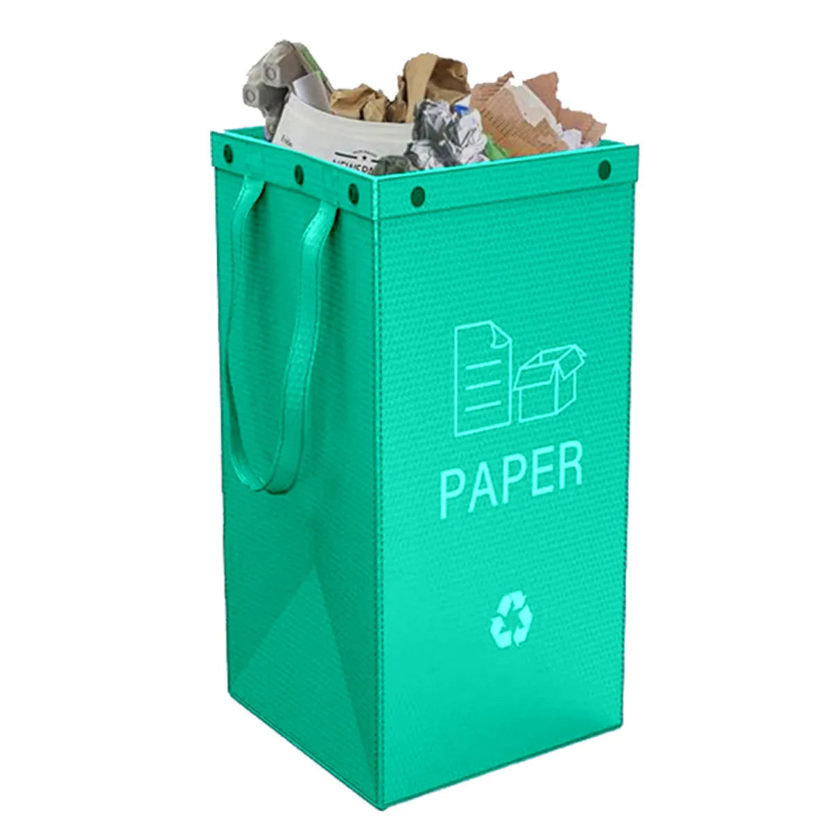 40-litre blue household plastic bin with waterproof construction for indoor waste classification