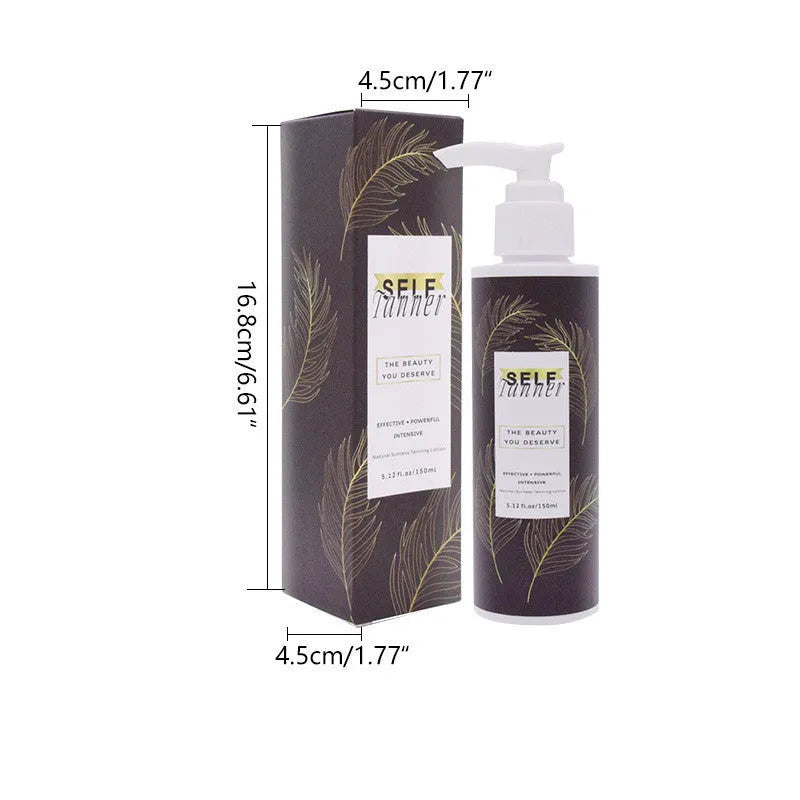Sun-free black lotion natural bronze body cream 150ml in standard pack for even skin tone