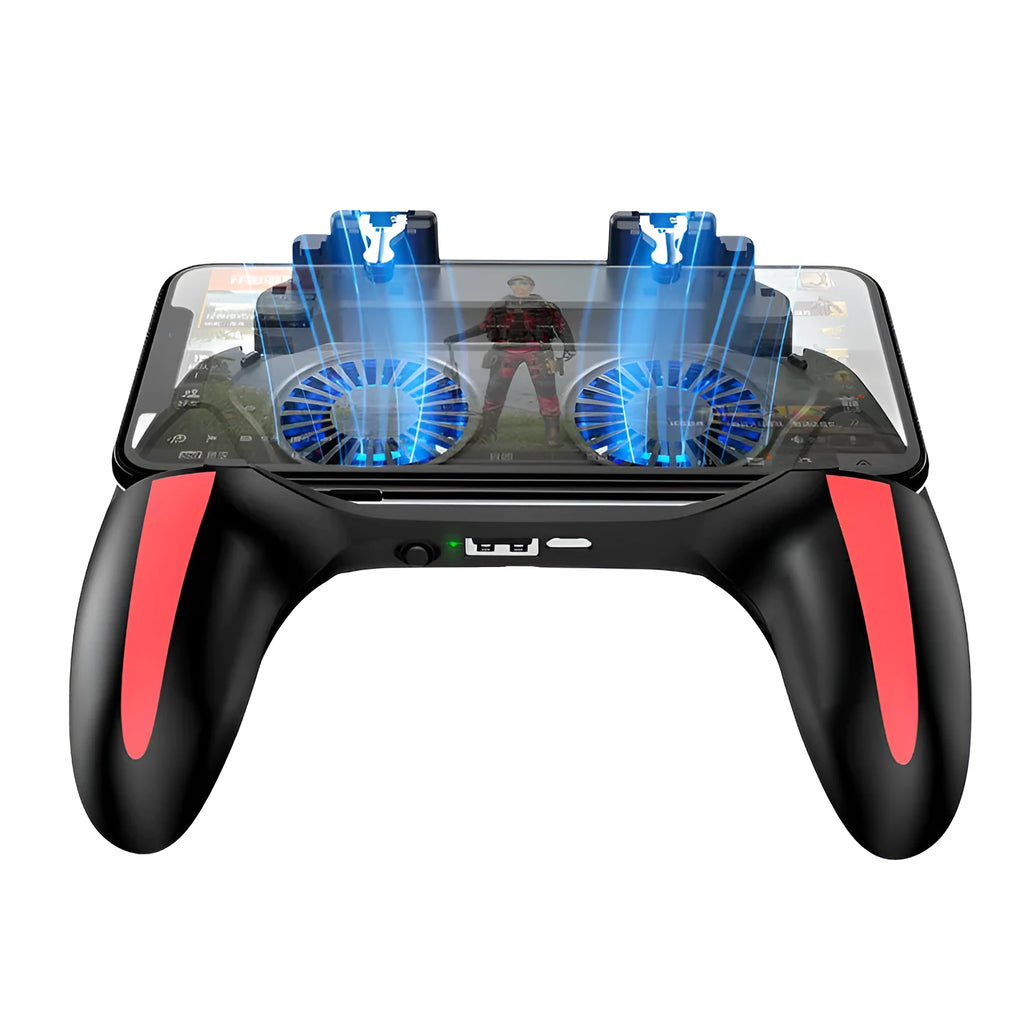 H10 mobile game controller with touch screen for smartphones 4.7-6.5 inches with heat dissipation