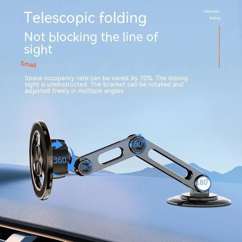 All-metal magnetic car phone holder in multiple colour options with magnetic rings and spare adhesives