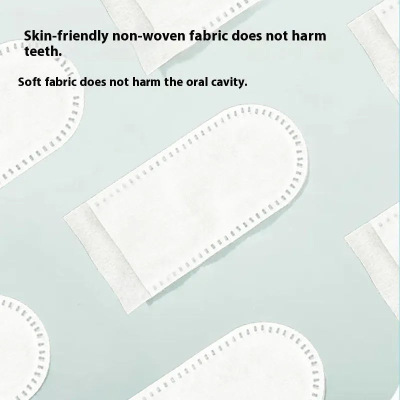 50 non-woven pet dental finger stalls for cleaning cat and dog teeth