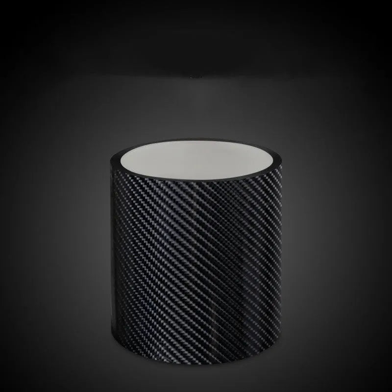 General Car Door Sill Strip Anti-Stepping Bumper Film in Carbon Fiber 5D Style Protective Anti-Collision Film for Vehicle Door Edge 3cm 5cm 7cm 10cm Width Options Multiple Lengths 3m 5m 10m Self-Adhesive Universal Fit Protective Trim