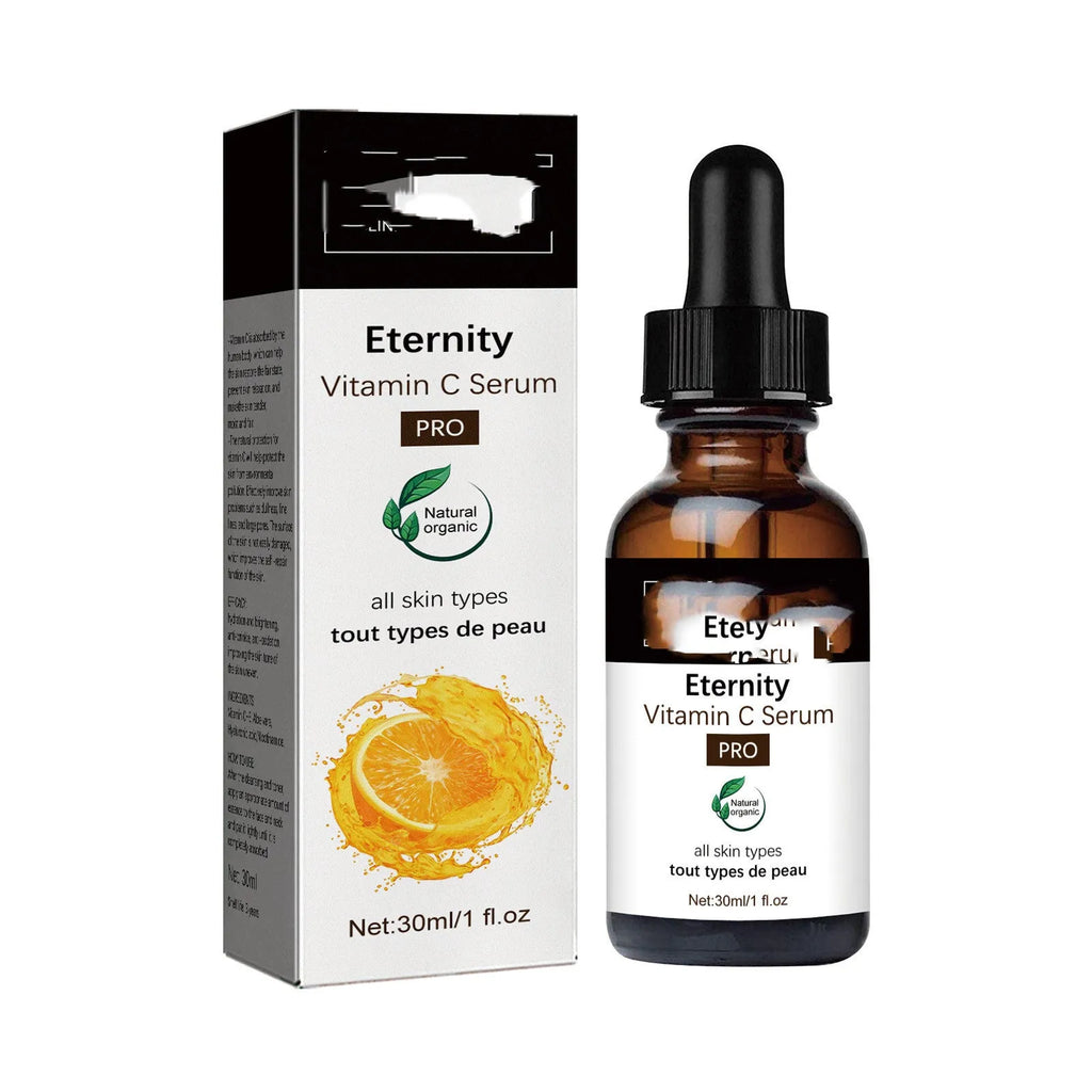 Vitamin C serum bottle for wrinkle fading, firming, and moisturising, 30ml facial essence