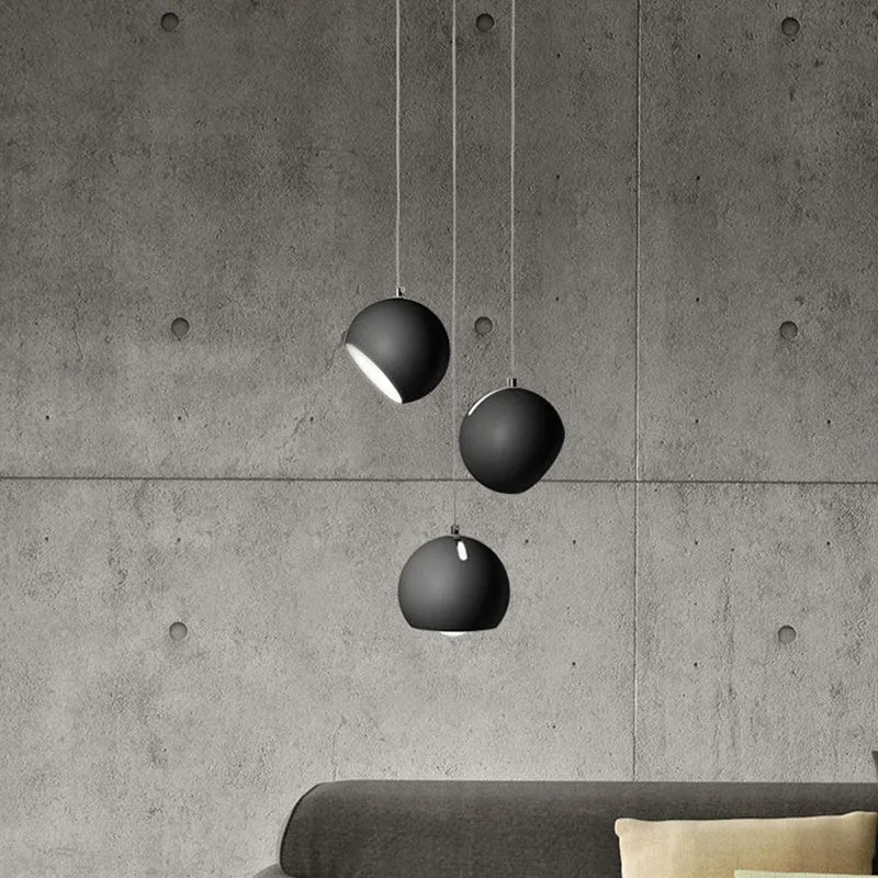 Ball chandelier table lamp in post-modern design with configurable head count and colour options