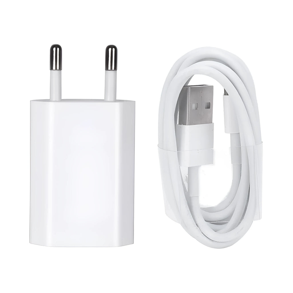 5V 2A USB travel charger for iPhone and iPad with cable length options