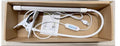 Black and white 26cm USB-powered LED desk lamp for student study use