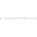 Passenger princess rearview mirror decorative sticker measuring 12.5cm in reflective colours
