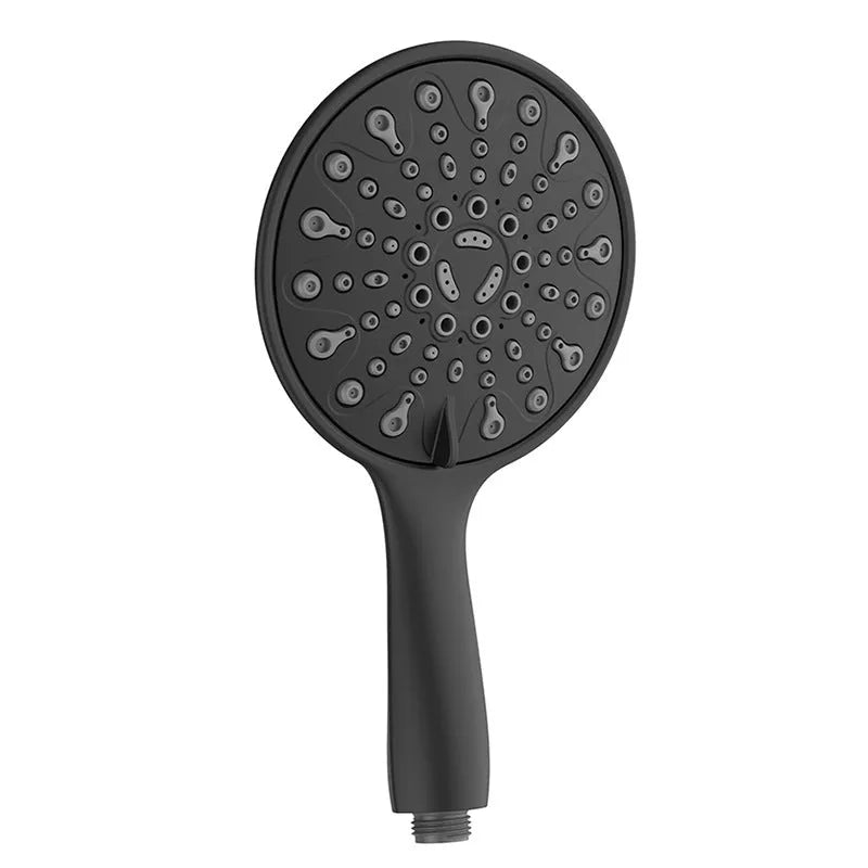 6-inch handheld shower head with electroplated finish and multiple spray functions