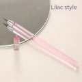 Transparent acrylic eternal mechanical pencil with alloy tip shown in multiple colour options