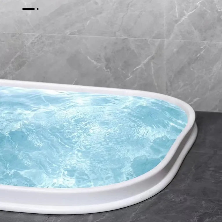 Flexible silicone bathroom waterproof strip in black, grey and white colours for shower room floor water blocking