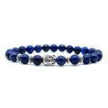 Handcrafted tiger eye Buddha head bracelet with 19mm beads for men and women