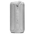 Compact outdoor waterproof card-shaped Bluetooth speaker in black, camouflage, grey, or red colours