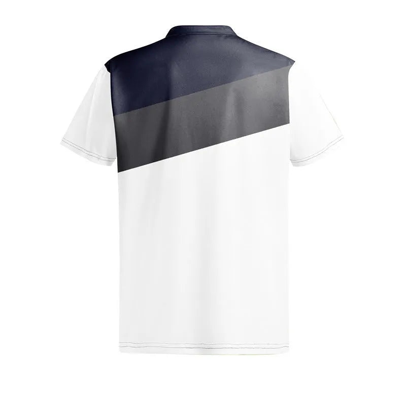 Men's 3D digital printed loose fit t-shirt in colour LM-PL047 showing short sleeve design