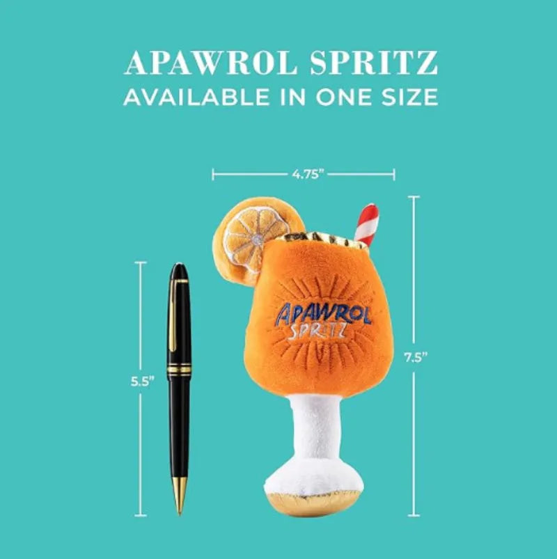 Yellow cup-shaped plush dog toy with squeaker for chewing and interactive play