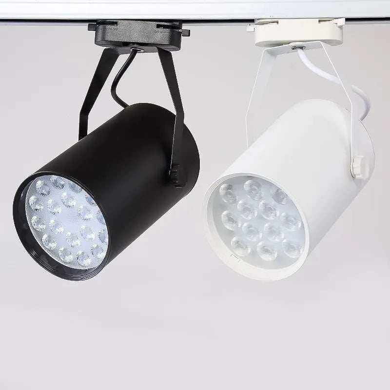 LED track spotlight with open-mounted slide design in modern simplicity style for retail lighting