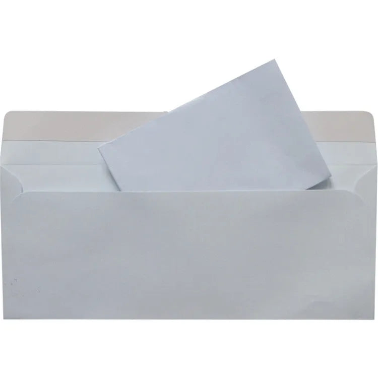 Blue tamper-evident self-adhesive confidential envelope for secure document mailing.