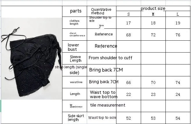 Black women's three-piece bikini swimsuit set consisting of a top and shorts on a mannequin.