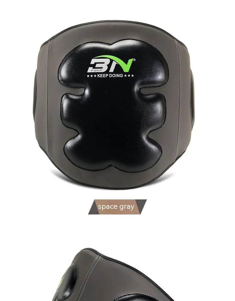 Sanda boxing chest protection target waist guard in dark grey or khaki colour