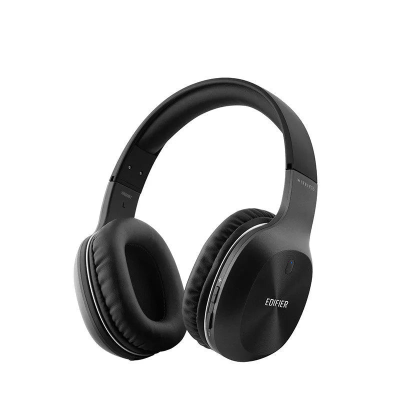 Black, red, and white Bluetooth sports headset with 50-hour battery life