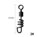 Stainless steel fishing swivel connector with copper centre in 8-shaped ring design