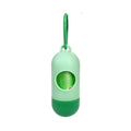 Dog waste cleanup bags in multiple colours showing 22.5 x 30 cm dimensions
