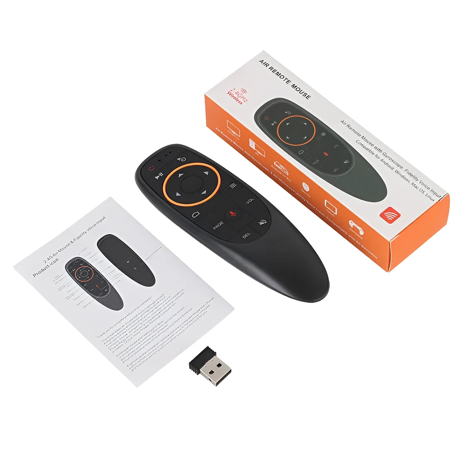 G10 G10S intelligent voice remote control with plastic shell and silicone buttons