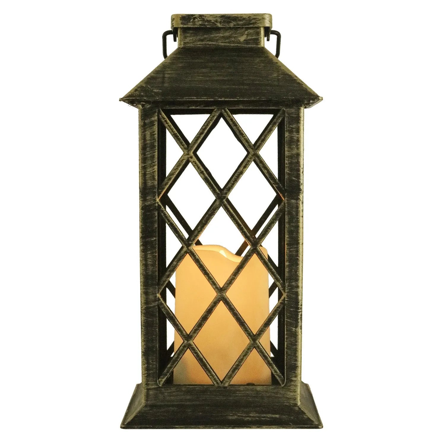 Retro European style solar garden lamp with IP44 rating and 270mm height for outdoor courtyard decoration
