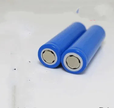 Blue 18650 lithium-ion battery with 3.7V 2600mAh label shown on a white background.