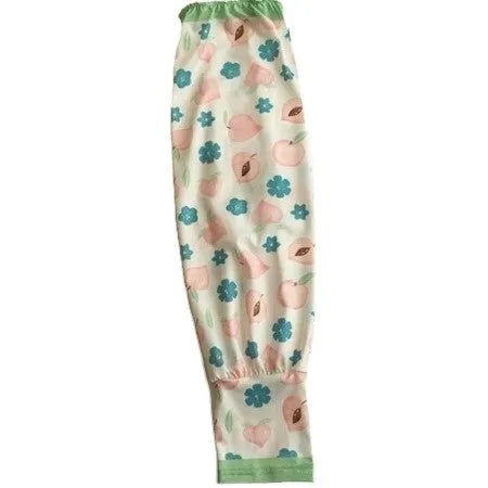 Printed ice silk sleeves with Chinese style floral patterns for UV protection and arm coverage